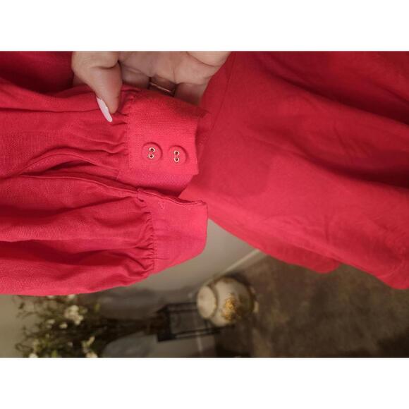 Nwt Revolve's House of Harlow 1960 Red Dress with Puff Sleeves - Picture 3 of 8
